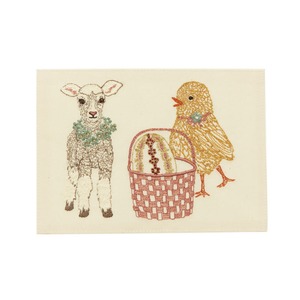 【3営業日以内に発送】CORAL&TUSK：Easter Lamb and Chick Card 子羊とヒヨコ グリーティングカード