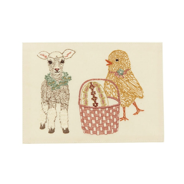 【3営業日以内に発送】CORAL&TUSK：Easter Lamb and Chick Card 子羊とヒヨコ グリーティングカード