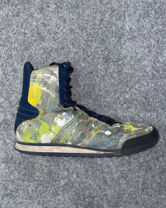 【adidas×Yohji Yamamoto】2001AW/Denim painted high top sneakers/ kyoto store