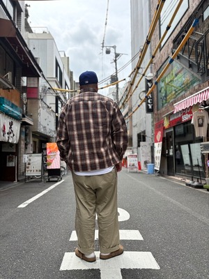 GENIUS CRAft / OMBRE CHECK SHIRT L/S / オンブレーチェックシャツ / ワイドシルェット / ボックスシルエット