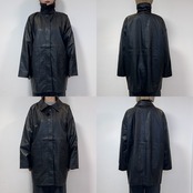 【受注販売】レザーライクオーバーJK/ブラック