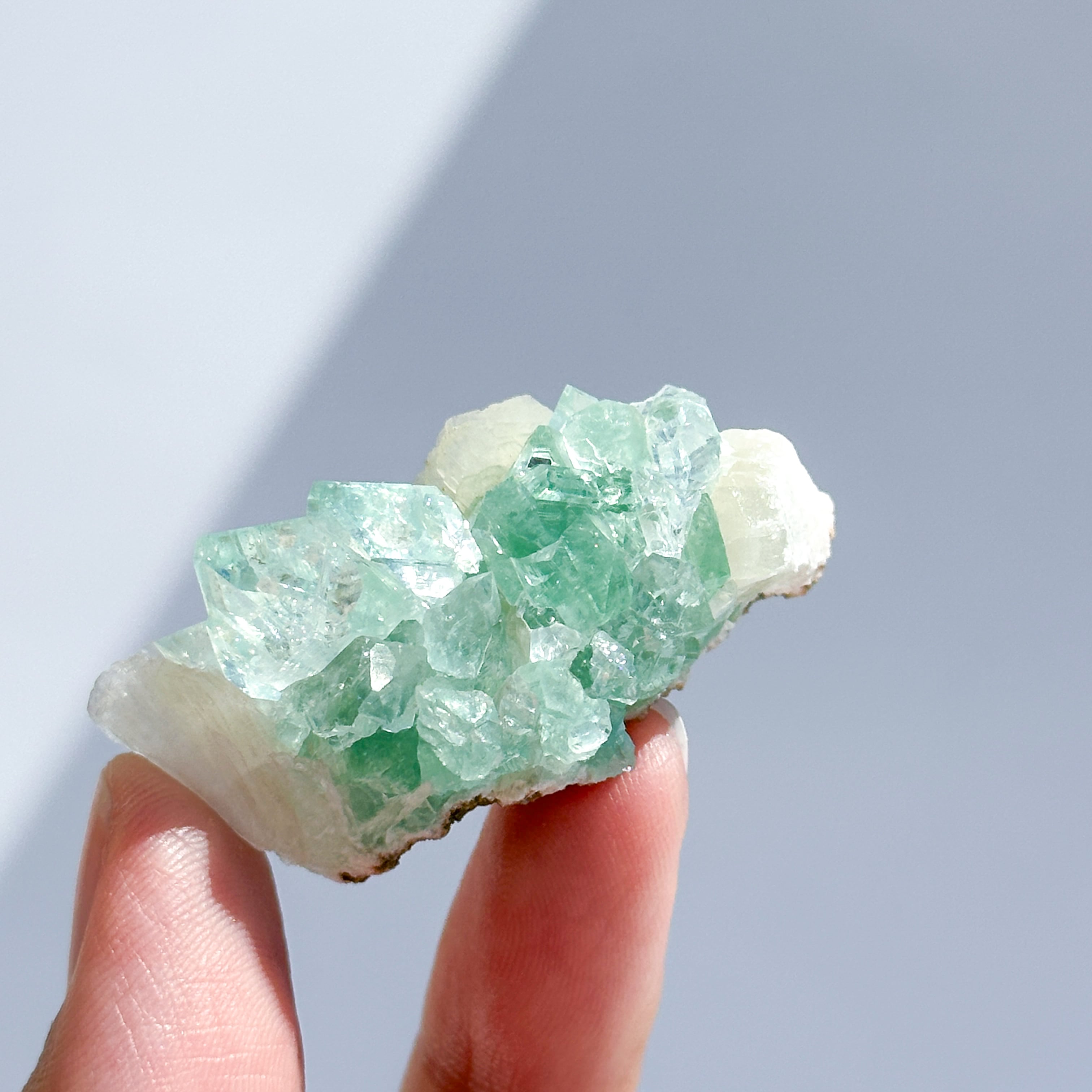 グリーンアポフィライト&スティルバイト 81◇ Green Apophyllite & Stilbite ◇天然石・鉱物・パワーストーン