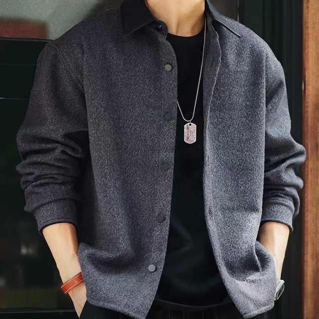 Retro texture wool shirt(VE156)