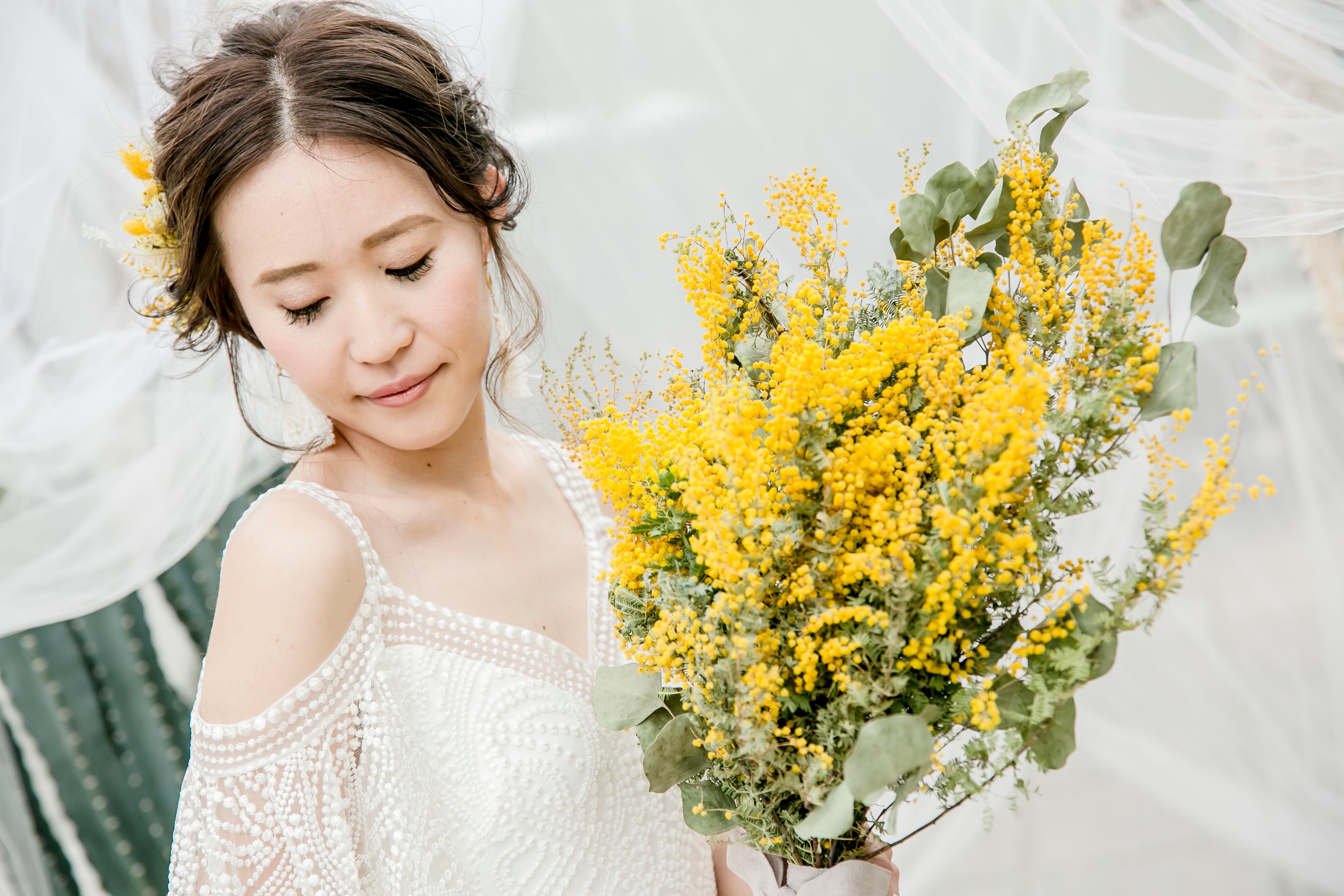 mimosa bouquet 3点set 販売 | colzaflower