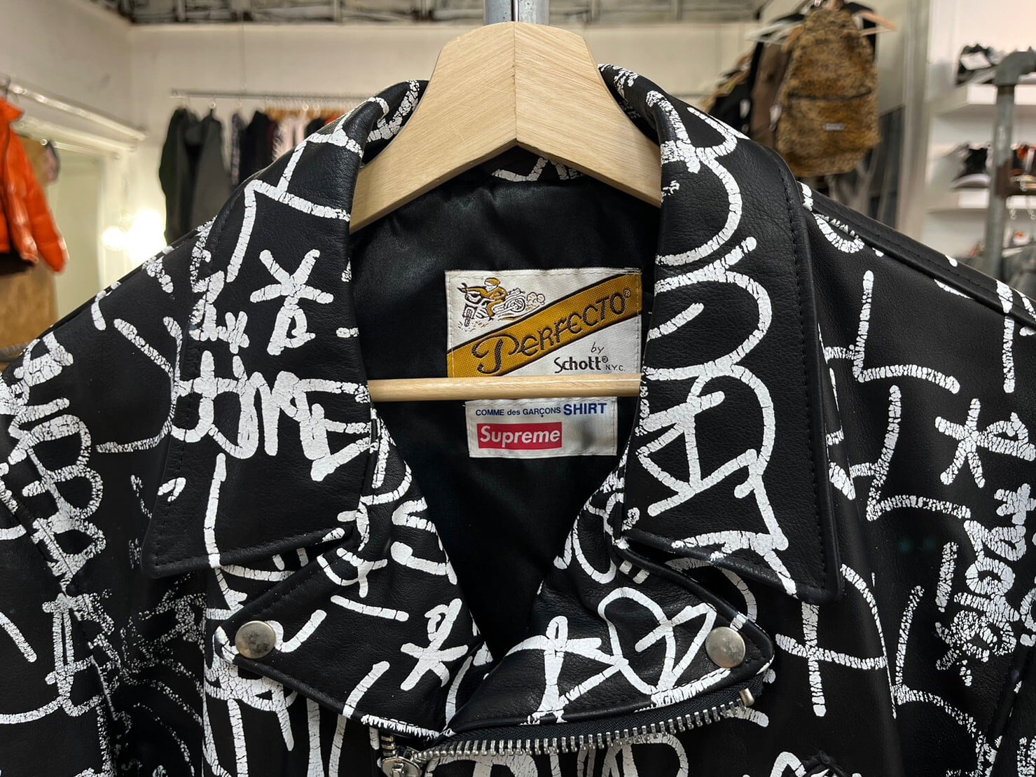 Supreme CDG Leather Jacket Sサイズ