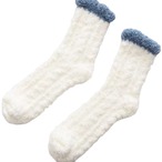 予約 ルームソックス もこもこ 靴下 レディース 暖かい 締め付けない ふわふわ おしゃれ かわいい パステルカラー 冷え取り 冷え性 対策 防寒 就寝 室内履き 厚手 冬 ギフト プレゼント 22-24cm 7色 ぽかぽか 快適 睡眠 在宅ワーク 快眠 柔らか ケーブル編み cw-a-1182-1