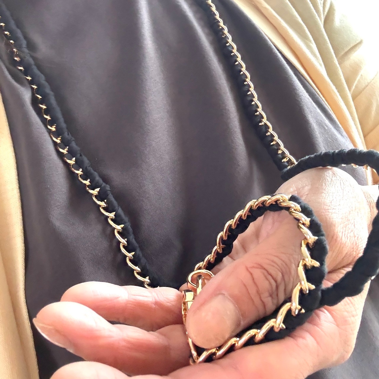 【 Jessy Noir（ジェシー・ノワール）】ラコックフランセーズ La Coque Francaise ラコック スマホストラップ 肩がけ 120cm ロングチェーン スマホショルダー スマホアクセサリー iphone モバイルカバー アンドロイド 携帯電話 アクセサリー フランス フランス製 ブランド おしゃれ かわいい