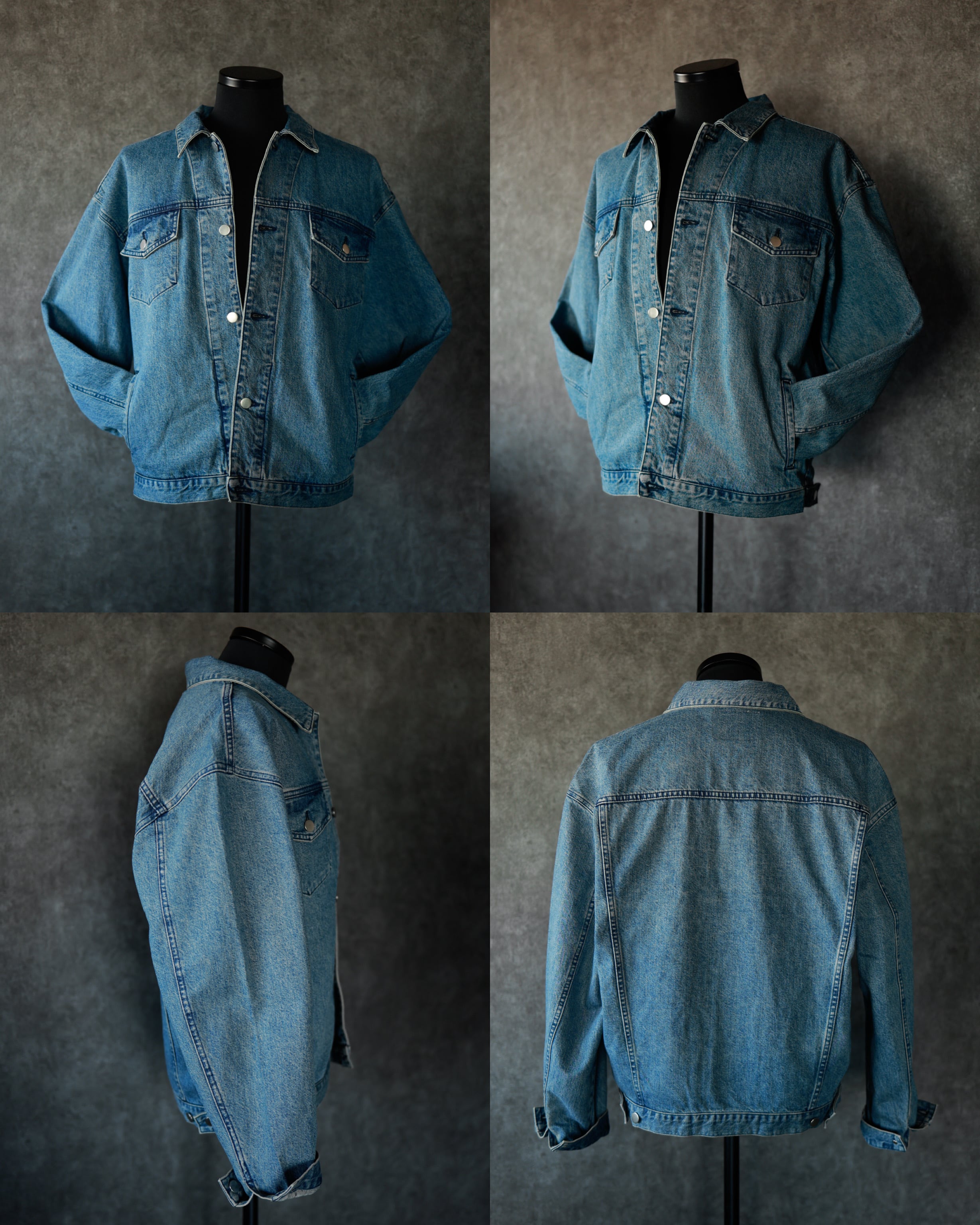 【たける】eurokenvy 岡山製 ビンテージオバーデニムジャケット KV-571】Okayama Denim Vintage Over Jacket【オーバーシルエット