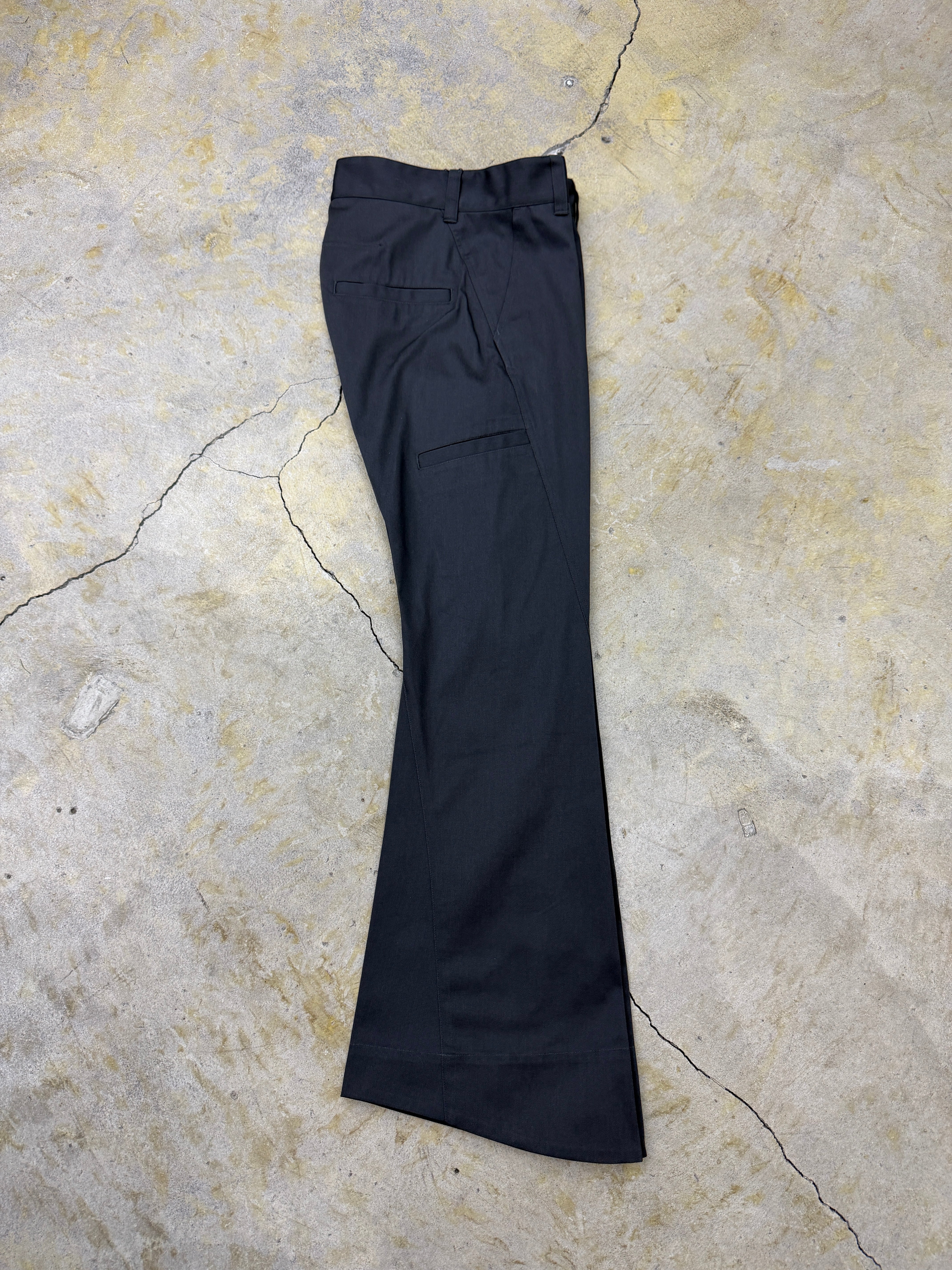 YUKI HASHIMOTO | TWISTED WORK PANTS | BLACK | HOWDAY