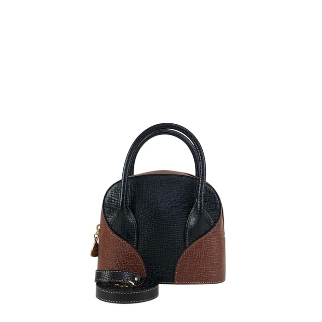 LOEWE ロエベ ショルダーバッグ ブラック ブラウン レザー バイカラー 2way ミニバッグ vintage ヴィンテージ オールド z67fis