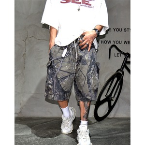 Camouflage design short pants C4266