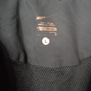 00s　ナイキ　ナイロンジャケット　刺繍ロゴ　スウォッシュ　総メッシュ　胸ライン