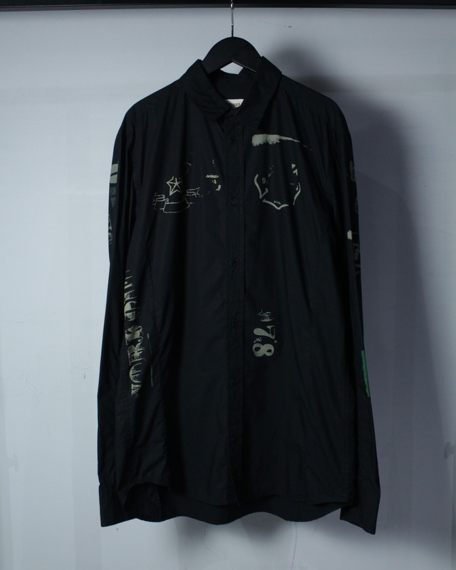 【Caka BLACK】 “OLD DIESEL”American Motif Design Vintage L/S Shirt