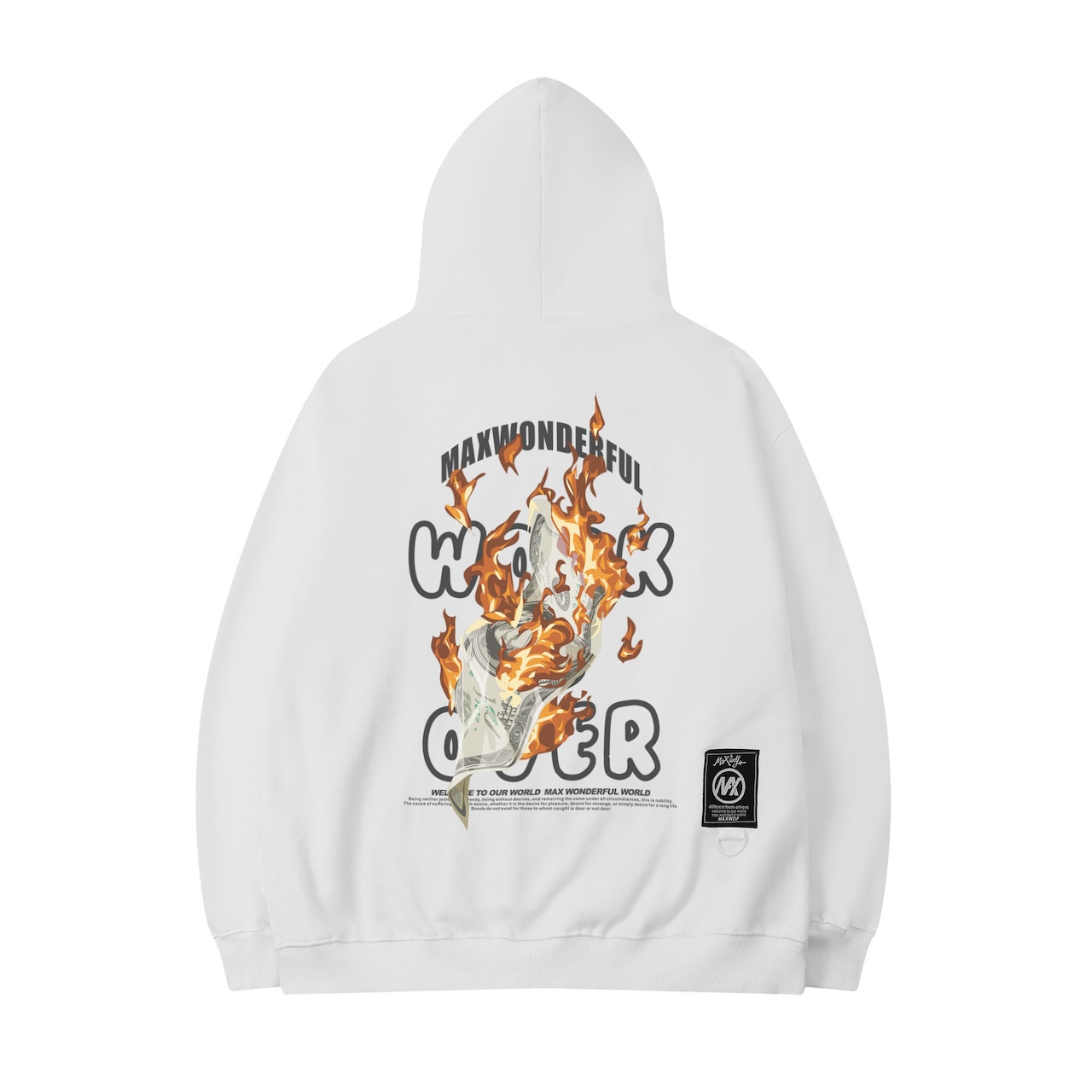 6色展開 裏起毛 Work is over パーカー T589