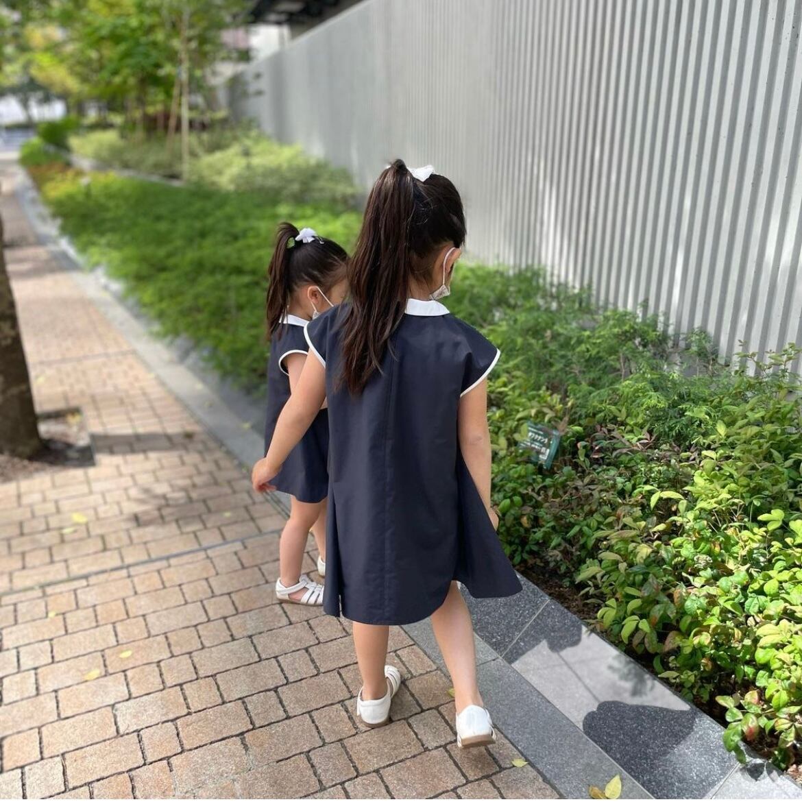 kidsパイピングワンピース【XS、S】 | anplegant 