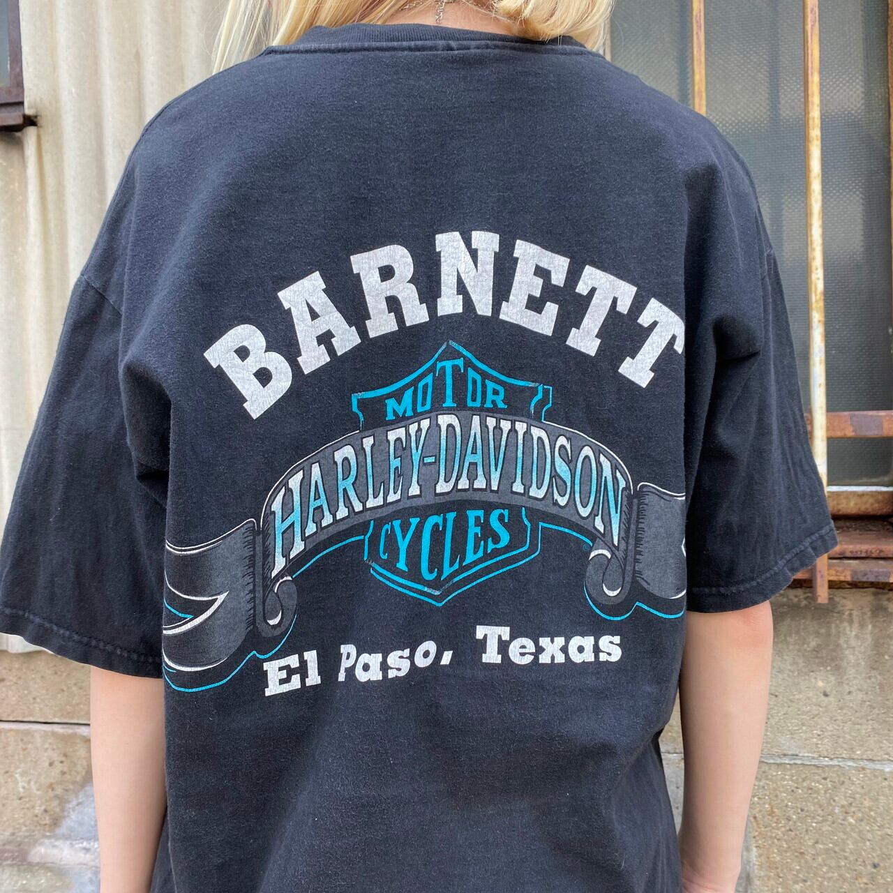 90年代 USA製 Harley-Davidson ハーレーダビッドソン イーグル 両面プリントTシャツ メンズL 古着 バックプリント 90s  ビンテージ ヴィンテージ モーターサイクル バイクTシャツ ブラック 黒【Tシャツ】【VC】 | cave 古着屋【公式】古着通販サイト  powered