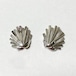 Vintage Trifari Silver Tone Modernist Earrings