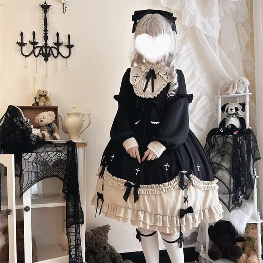 ロリータファッション通販 SEASONZ ゴスロリ ワンピース 大きい