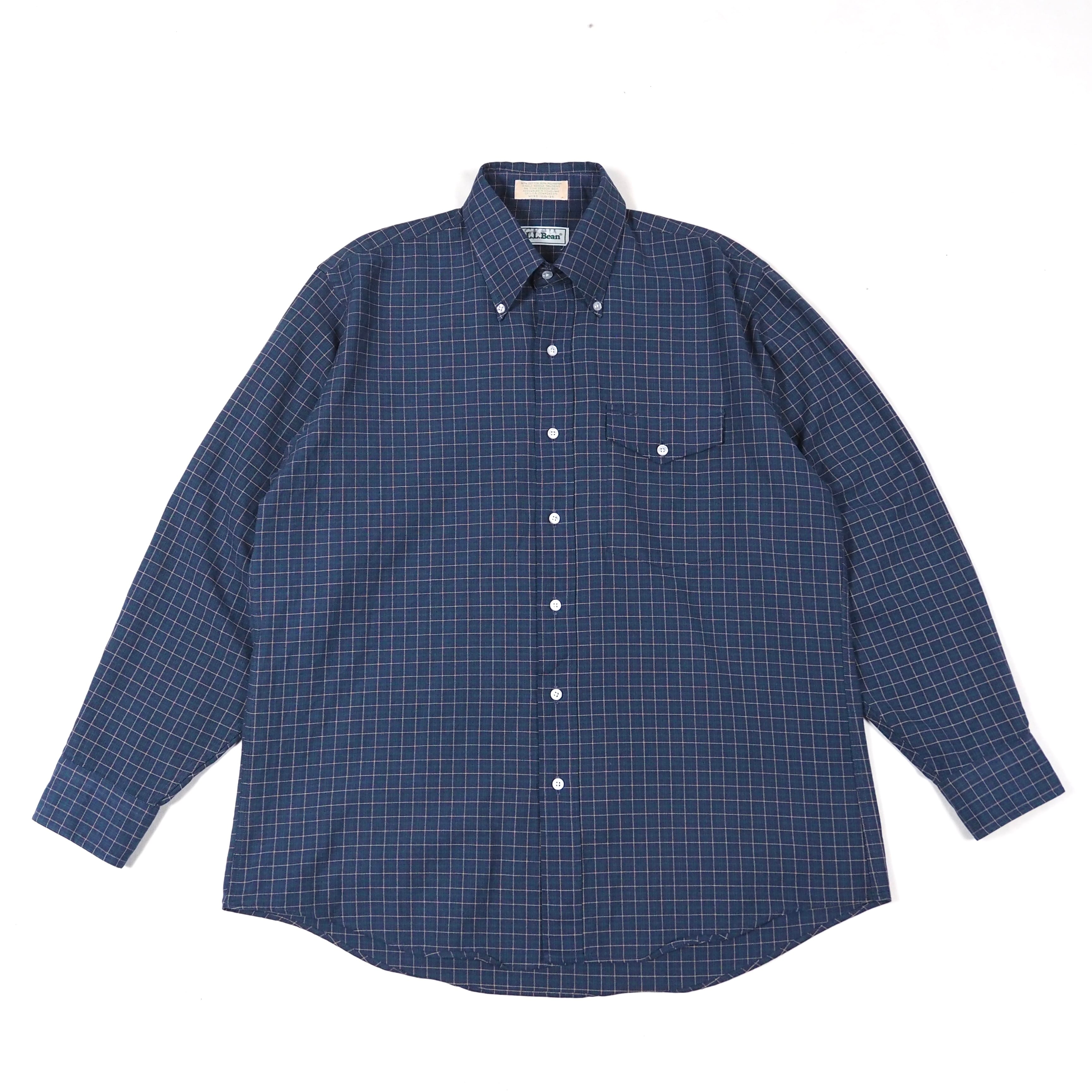 L.L.Bean plaid B.D shirt L