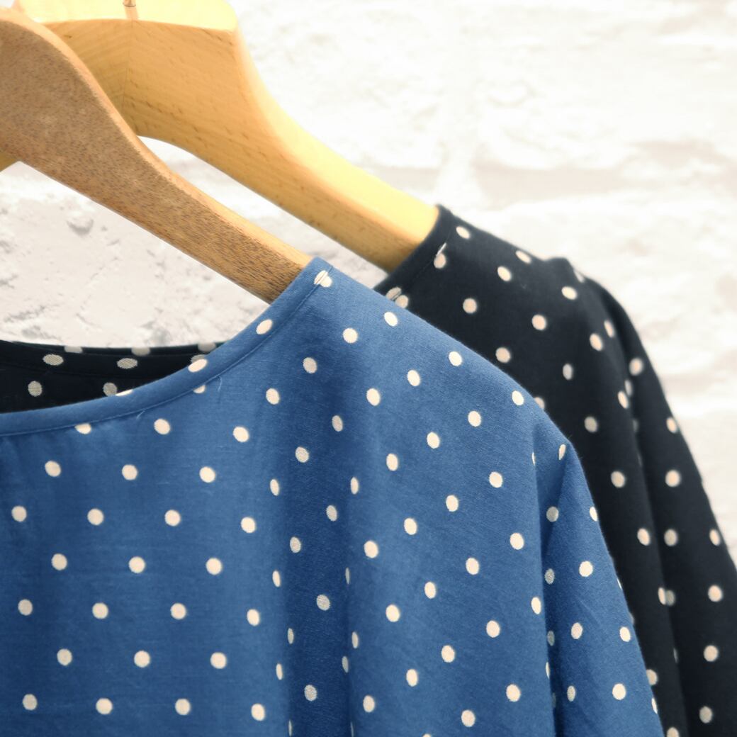 Soilソイル Cotton Voile Dot Print Gathered Dress With Liningドットギャザーワンピース Nsls Provice