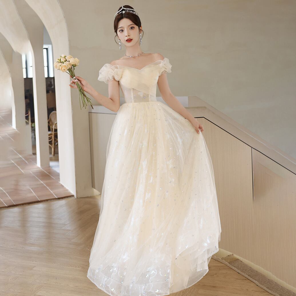 ロングドレス 誕生日 パーティー キラキラ エレガント 演奏会 宴会 XH2-YWL9/2