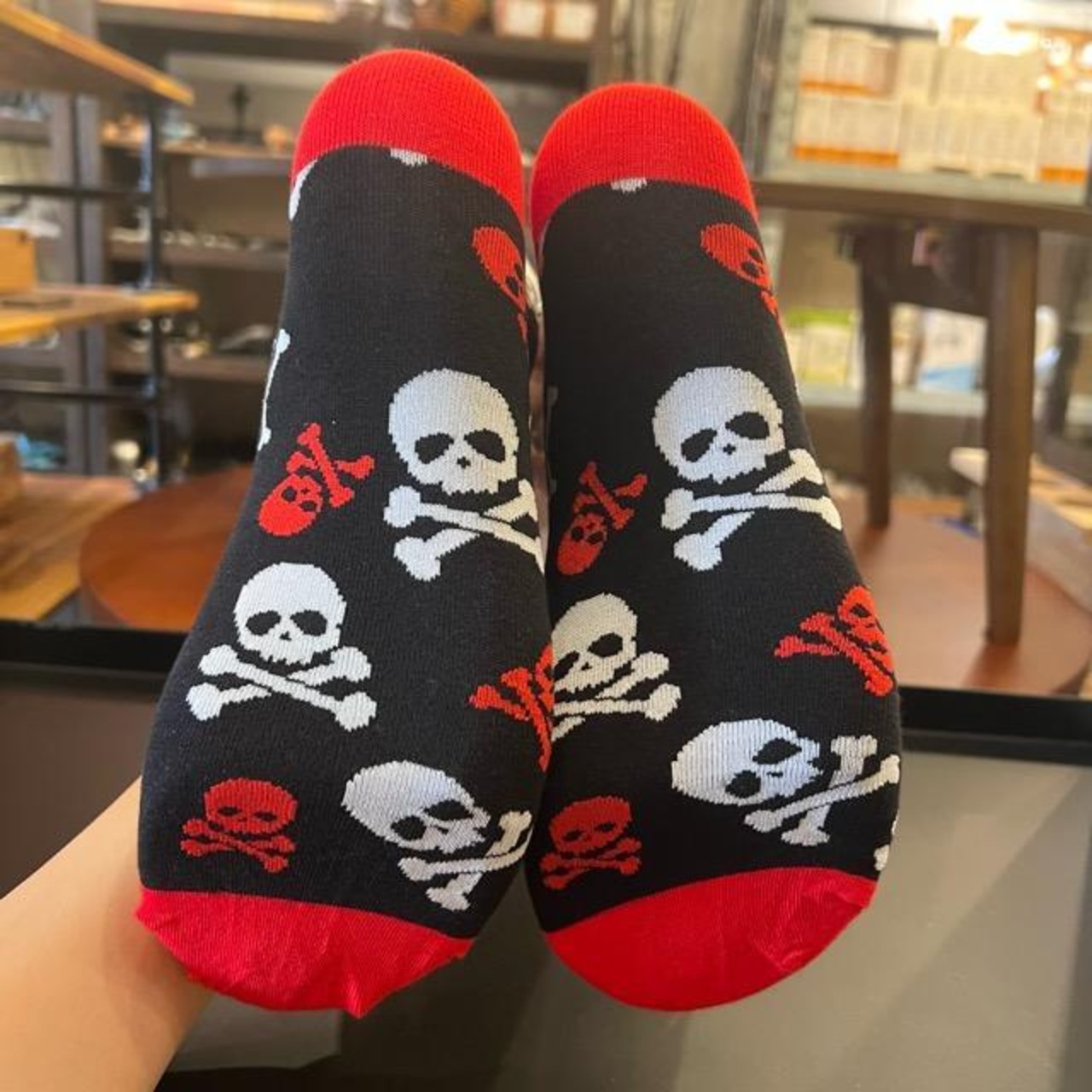 TOPANGA SOCKS Men's　SKULL　靴下　メンズソックス　スカル　ドクロ　足元ファッション　プチギフト