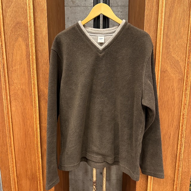 OLD NAVY V-NECK FLEECE PULLOVER OLD MODEL L ⑧