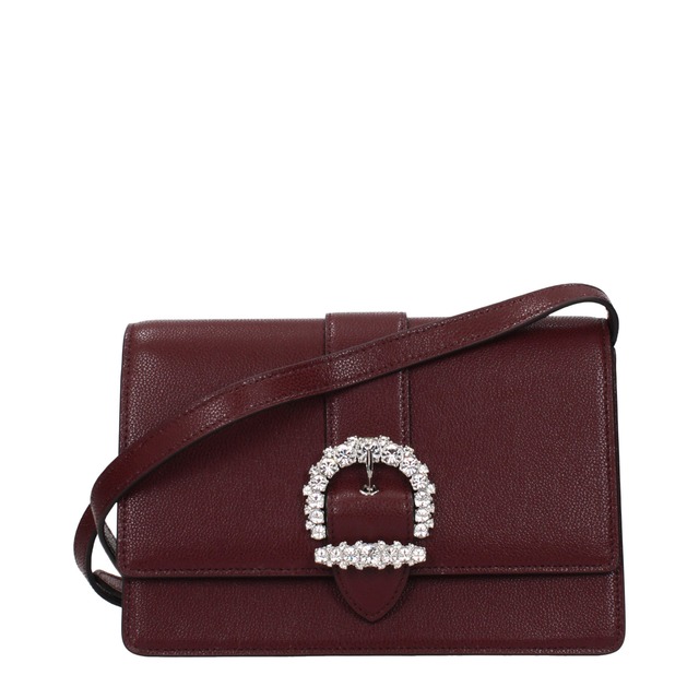 【新品】JIMMY CHOO ジミーチュウ レディース クロスボディバッグ レザー レッド CHERIXBMOSGLBURGUNDY