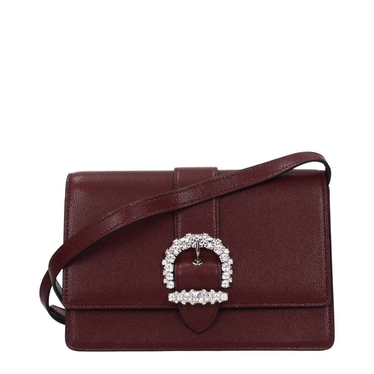 【新品】JIMMY CHOO ジミーチュウ レディース クロスボディバッグ レザー レッド CHERIXBMOSGLBURGUNDY