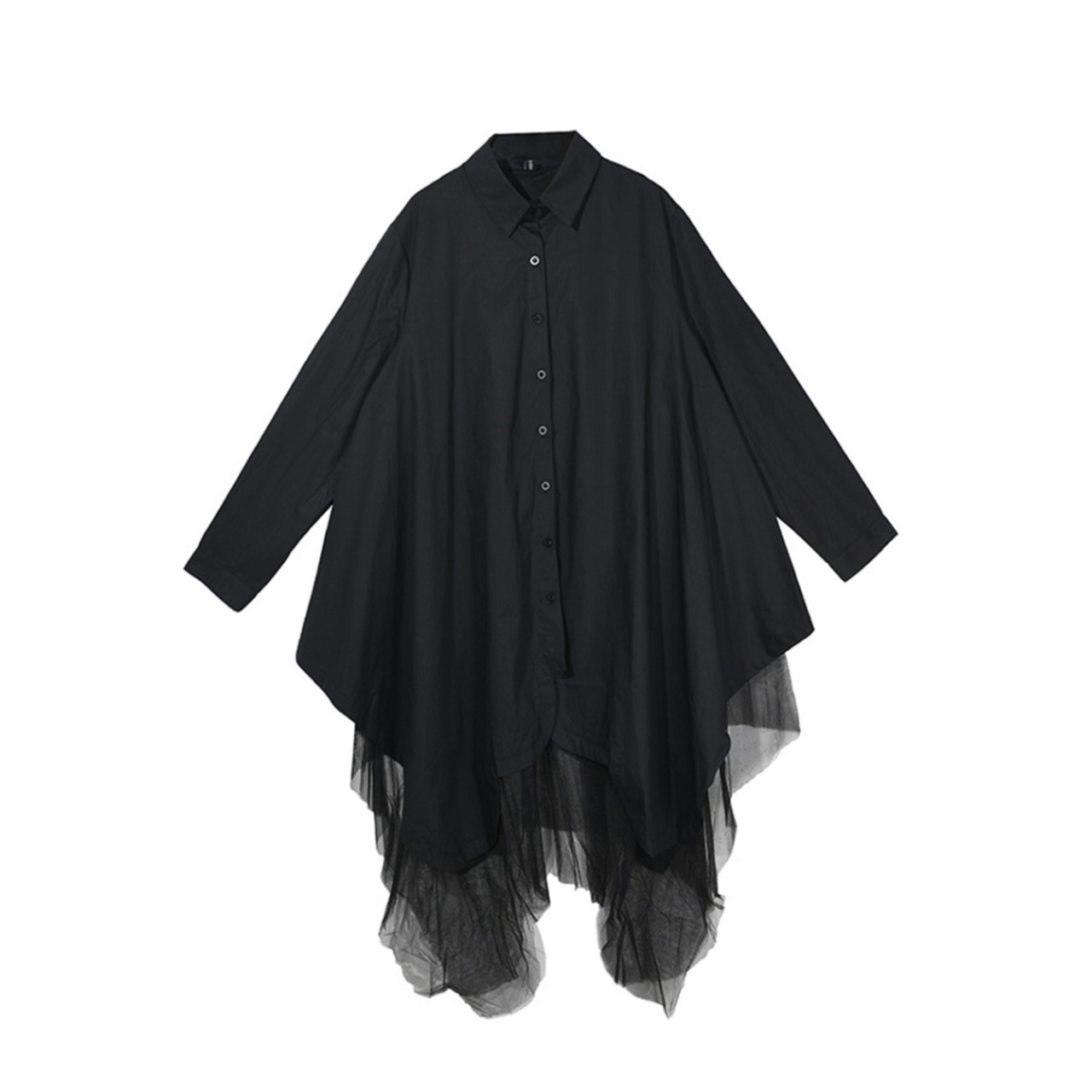 Asymmetric Layered Long Shirt　TB2628・画像2
