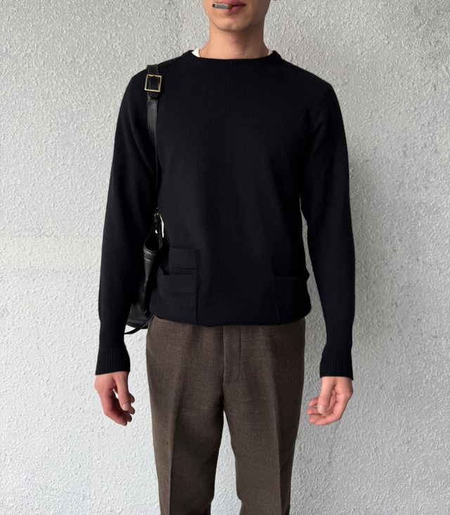 1980s HERMES 3POCKET CASHMERE KNIT