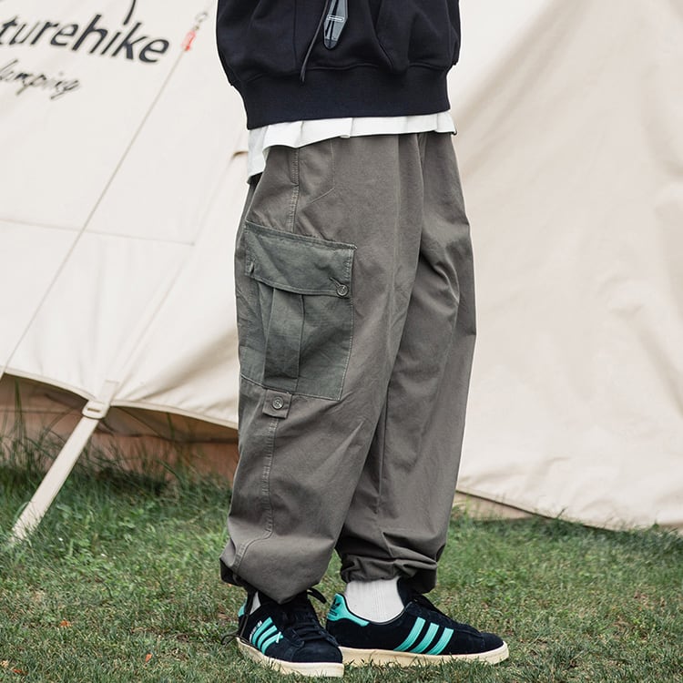 ★RETRO LOOSE WASHED TAPERED PANTS　　24259