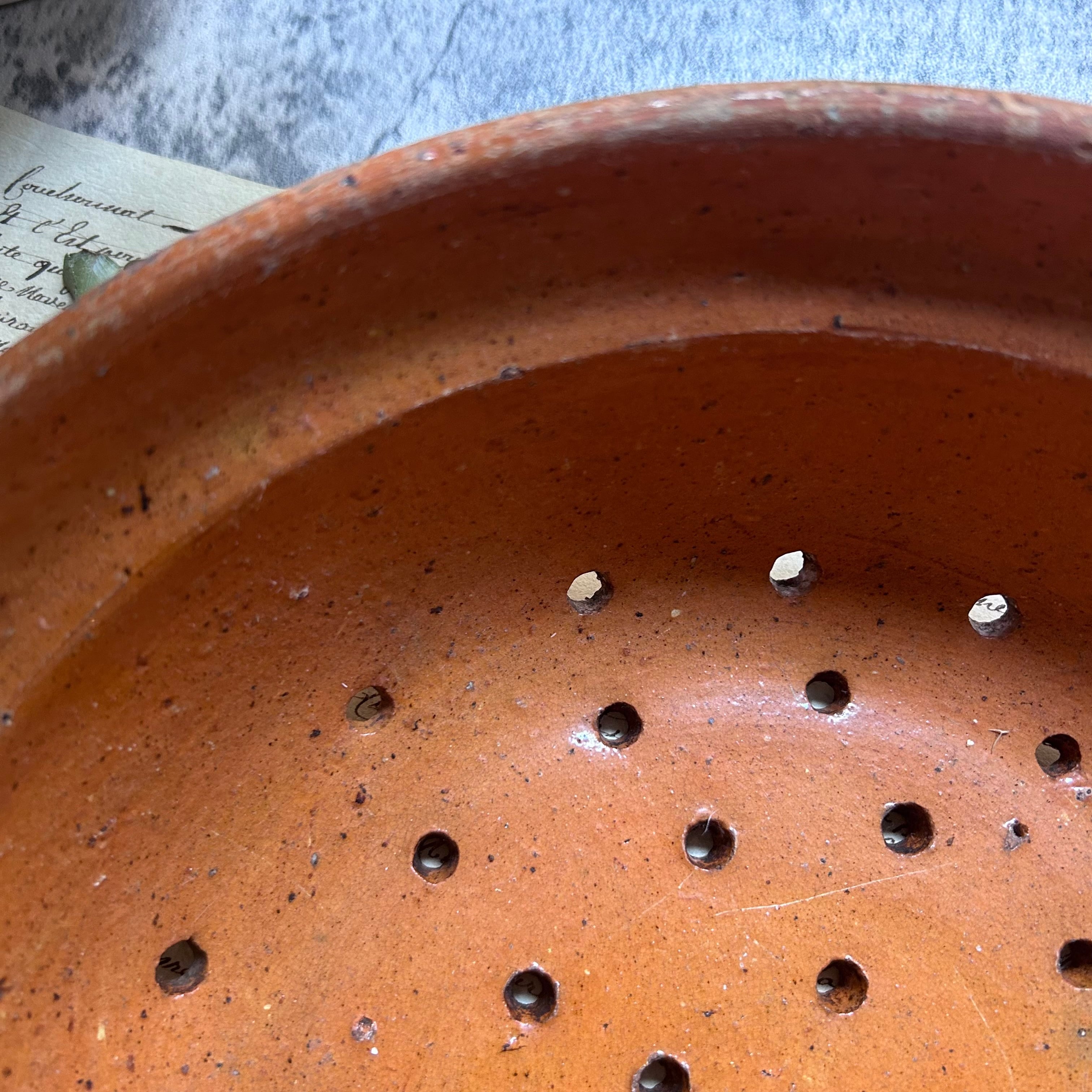 フランスアンティーク　テラコッタオーブン皿 フランスアンティーク 南仏テラコッタのオーブン皿 グラタン皿