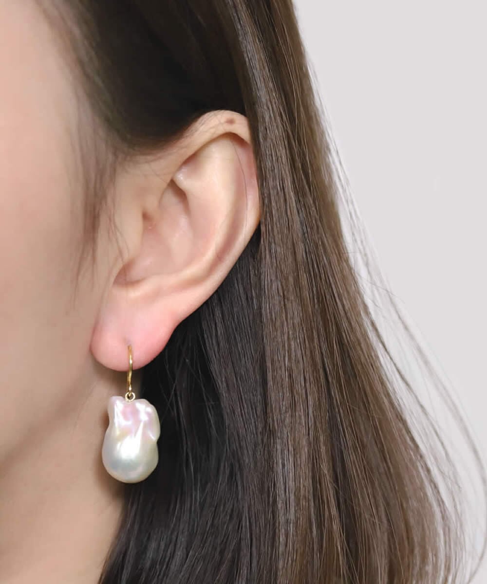 Baroque pearl drop pierce/earring【Sクラス】 | LARICA
