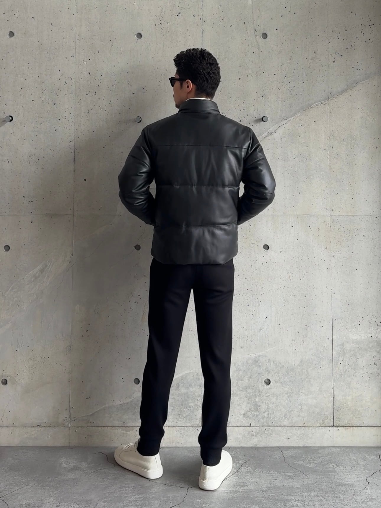 スタンドカラーレザーダウンジャケット | Wide Range