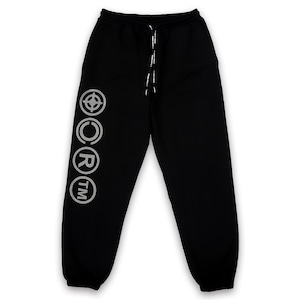 T.C.R TARGET LOGO SET UP PANTS - BLACK