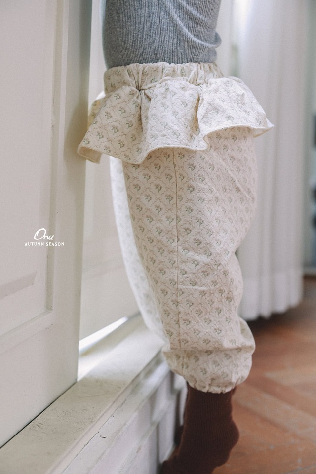 予約⌇ONU / Frilled skirt-leg pants