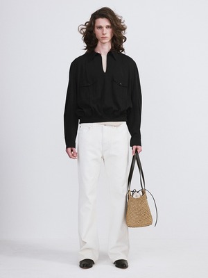 [RECTO][MEN] TWO POCKET HUNTING TOP (BLACK) 正規品 韓国ブランド 韓国通販 韓国代行 韓国ファッション レクト メンズ 日本 店舗