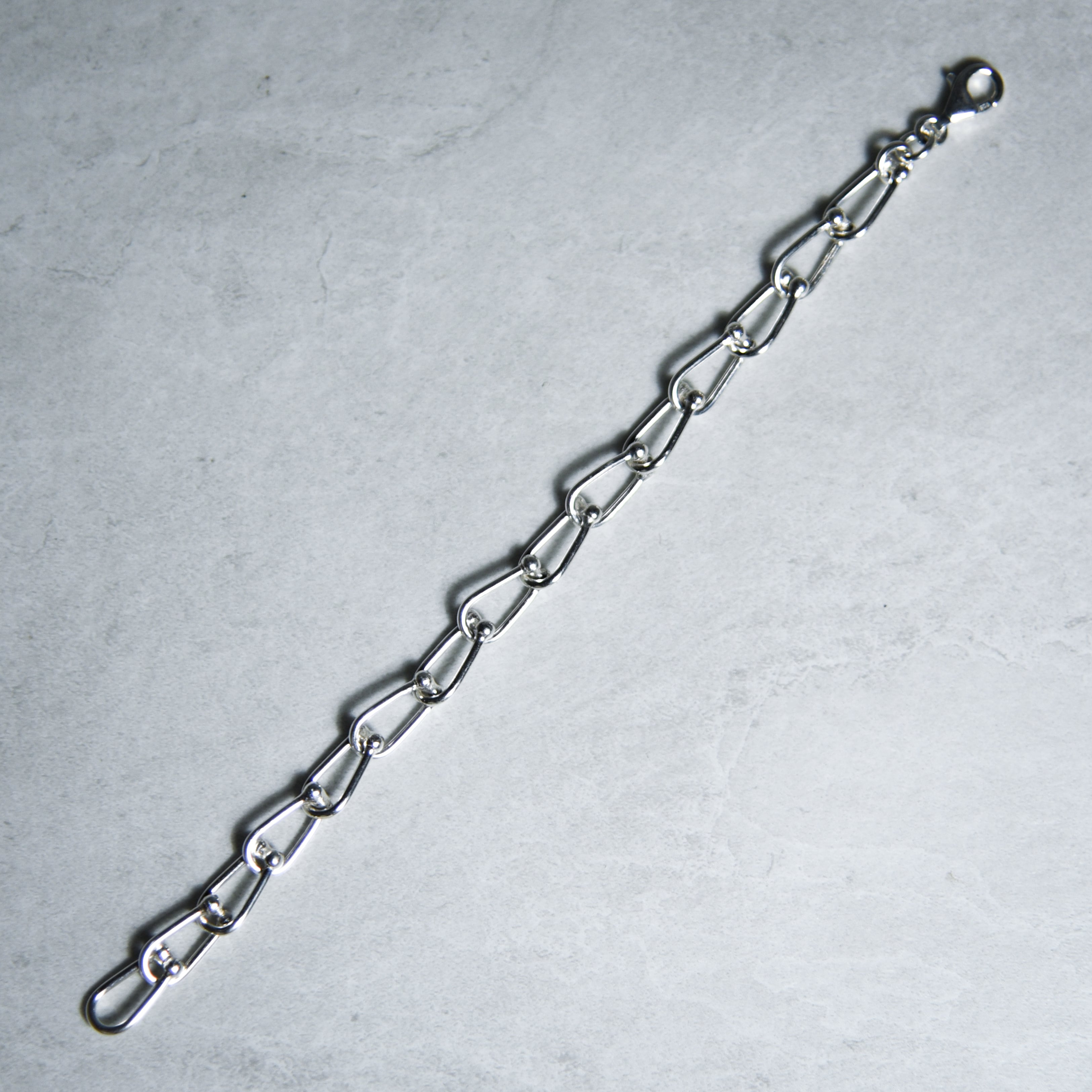 Mexican Jewelry Vintage Silver Shackle Chain Bracelet メキシカン