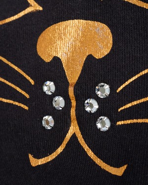 【古着】箔押し猫スウェット