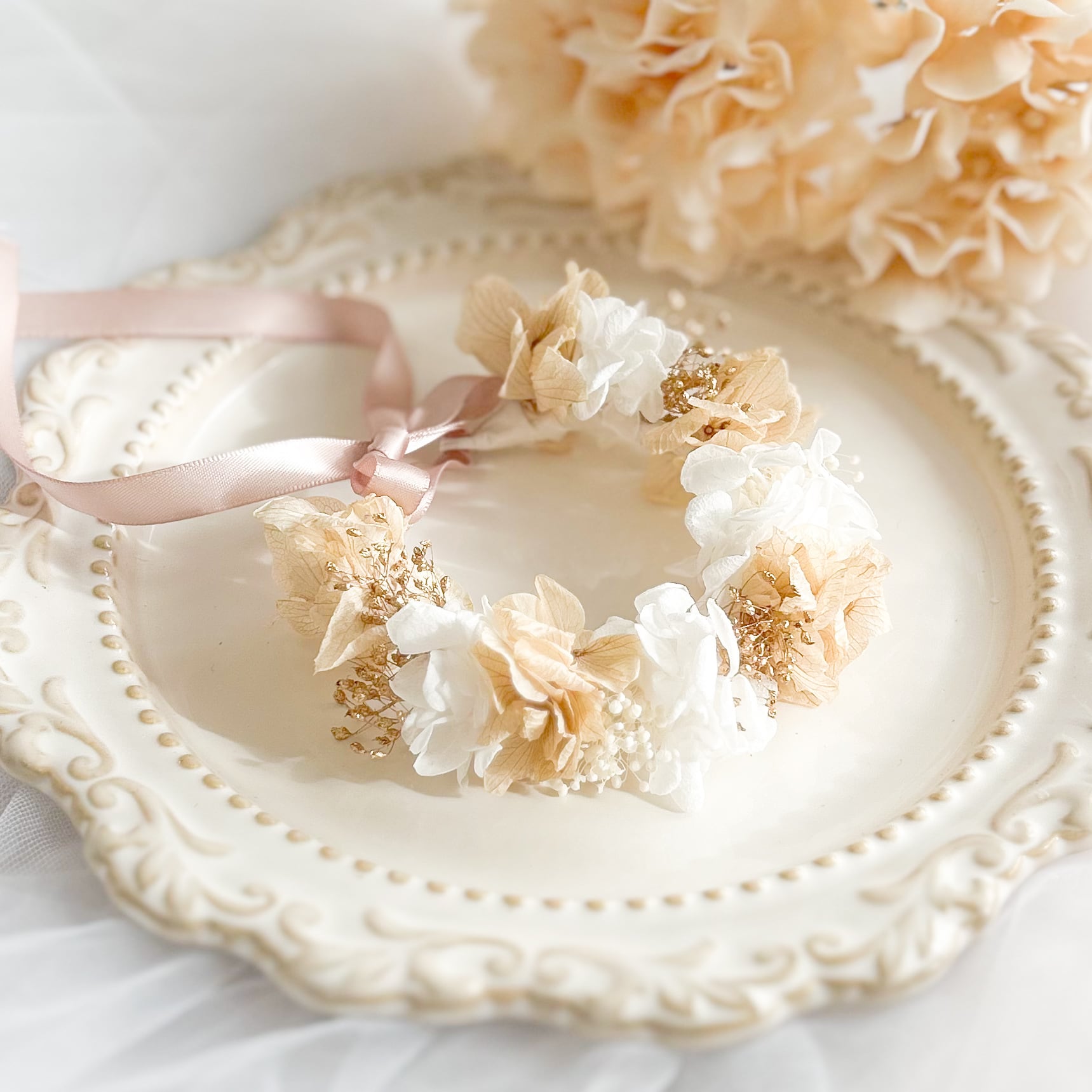 Pinkgold 【ペット用花冠】