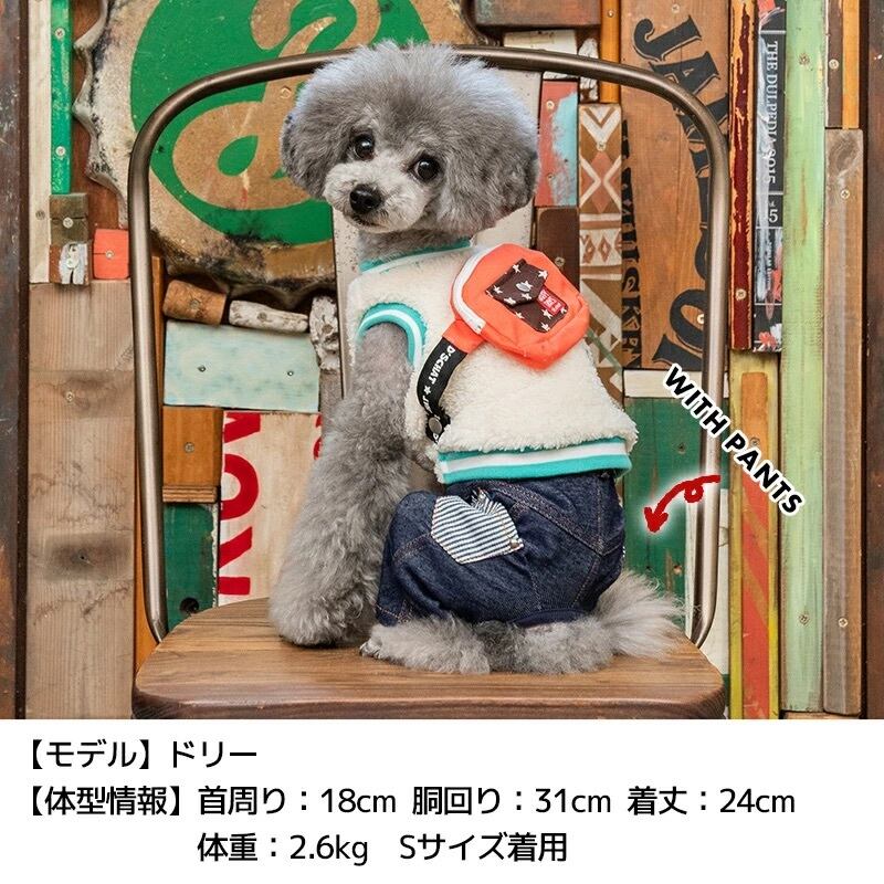 ☆ミニ裏毛パッチチェックタンク ネイビー コーギーL ☆ミニ裏毛パッチチェックタンク ネイビー コーギーL
