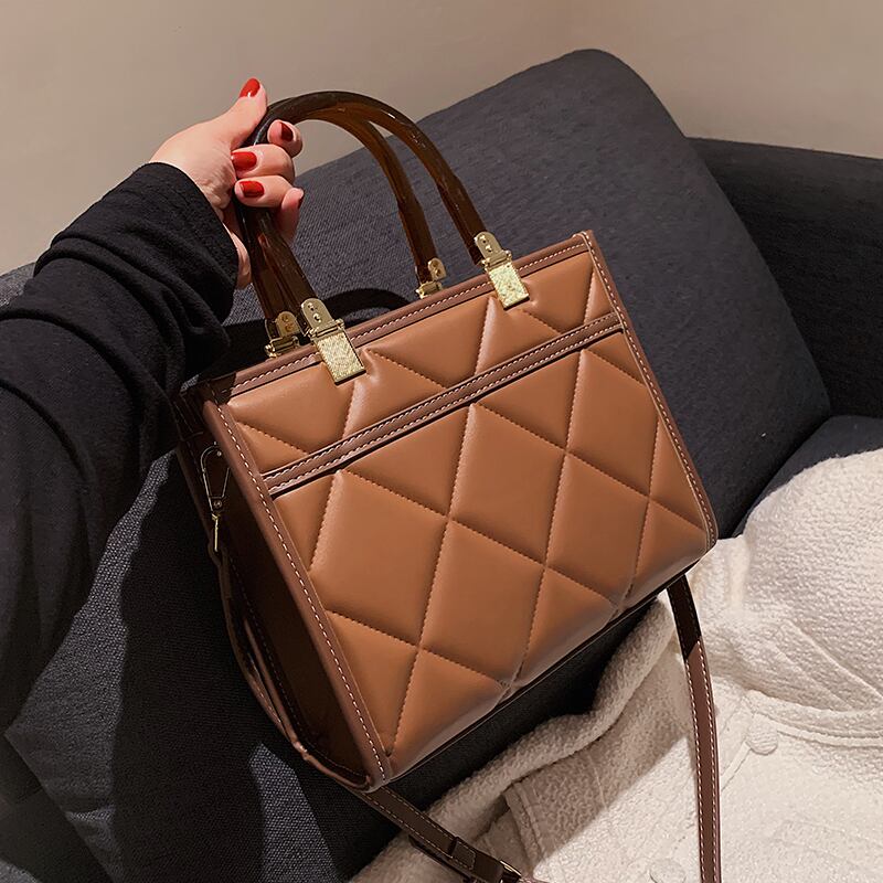 レディースオータムウィンター 秋物 冬物 トートバッグ メッセンジャーバッグ 手作りハンドバック69775686606