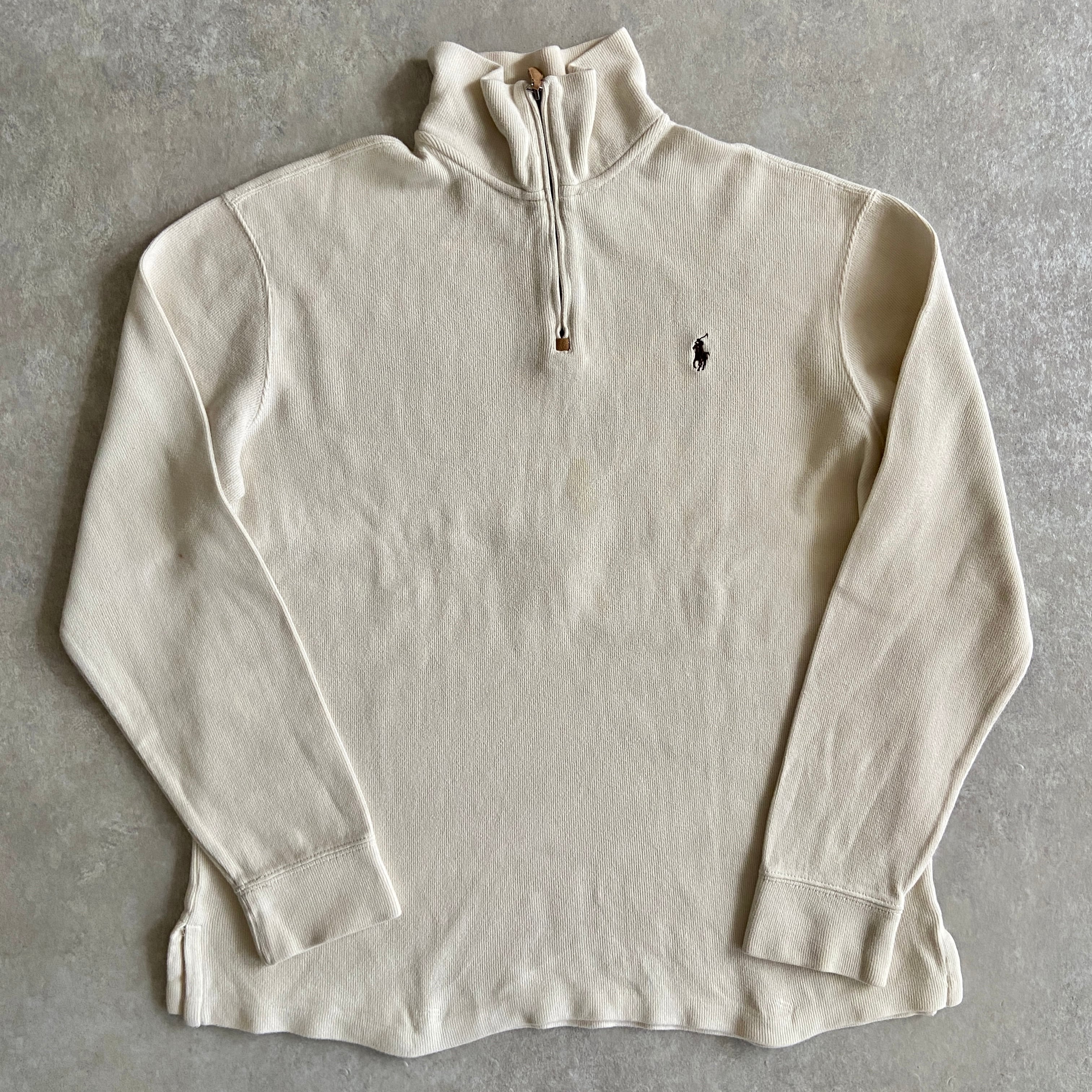 1990s Polo Ralph Lauren Half Zip Sweater L H676
