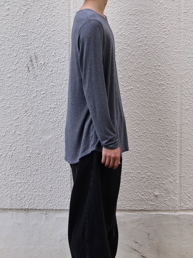 glitter border long sleeve top