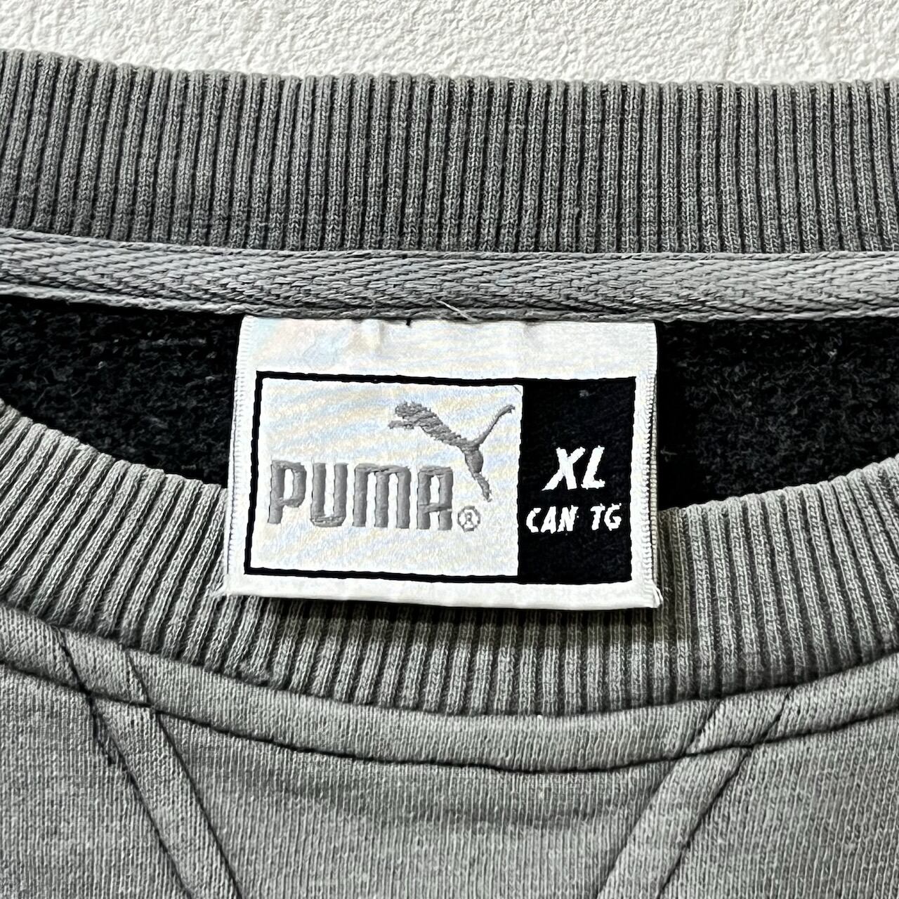 90s~00s PUMA 鬼フェード スウェット トレーナー プーマ アッシュ