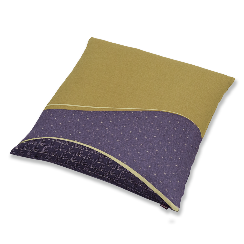 雅 座布団(カバーのみ)横段麻型 JJ(ベージュ)55×59