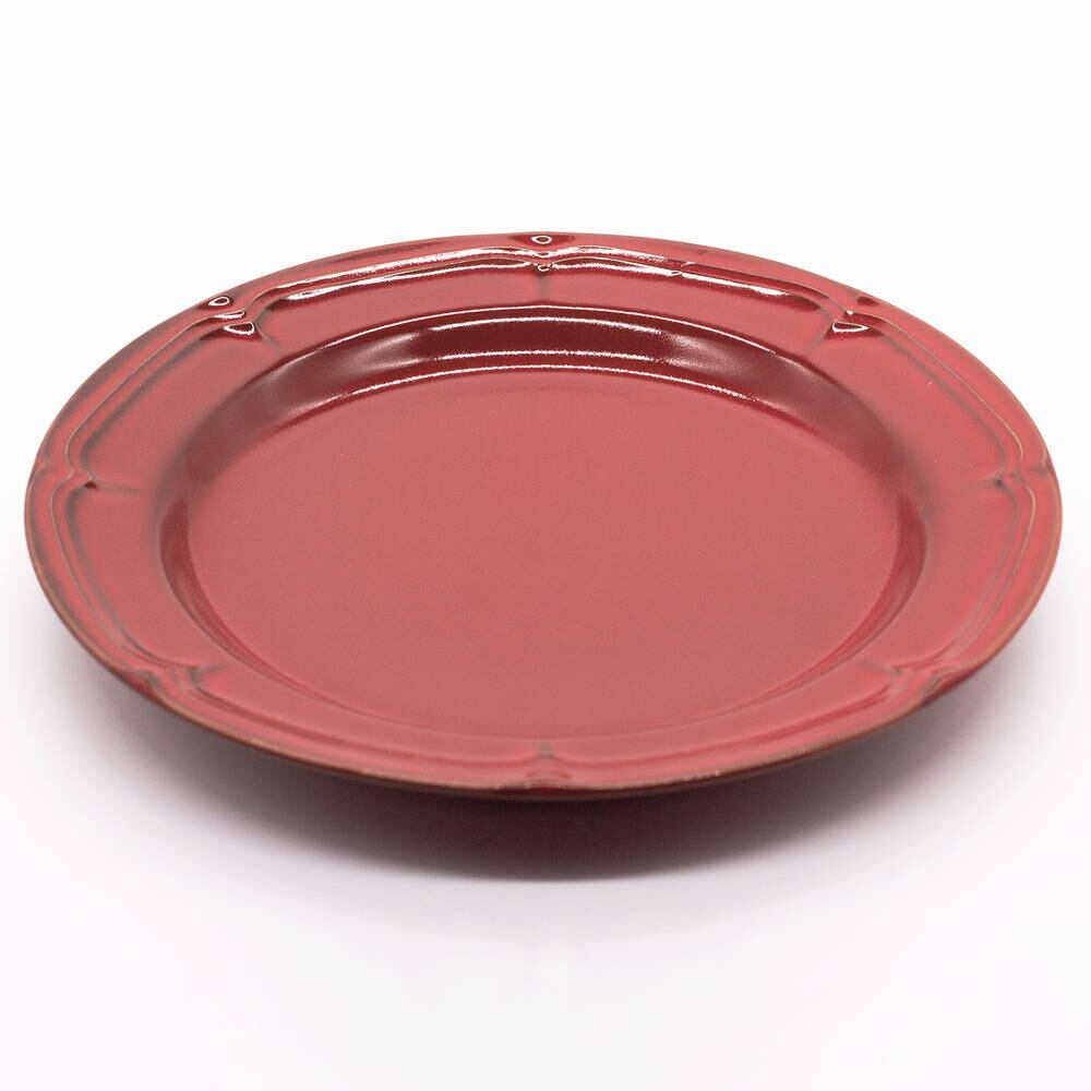 Koyo ラフィネ リムプレート 皿 約23.5cm ヴィンテージレッド 15944104 | うつわマルシェ｜食器 キッチン専門の通販