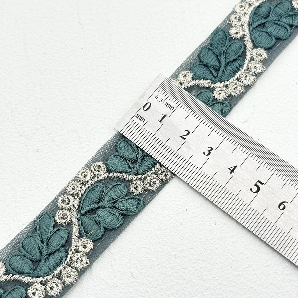ドリーム [ダークグリーン]インド刺繍リボン 2716 | インド刺繍リボン