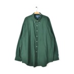ラルフローレン ボタンダウンシャツ BLAKE コーデュロイ 深緑 グリーン 長袖シャツ 大きいサイズ RALPH LAUREN メンズXXL 古着 @CA1180